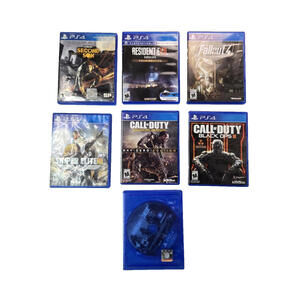 Playstation 4 Lot of 7 Games COD Resident Evil Sniper Elite Fallout Rainbow Six